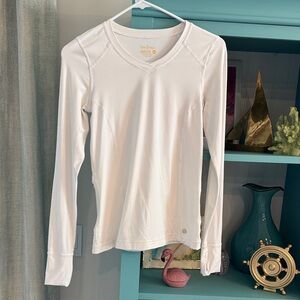 Lilly Pulitzer LUXLETIC White Long Sleeve Top XXS